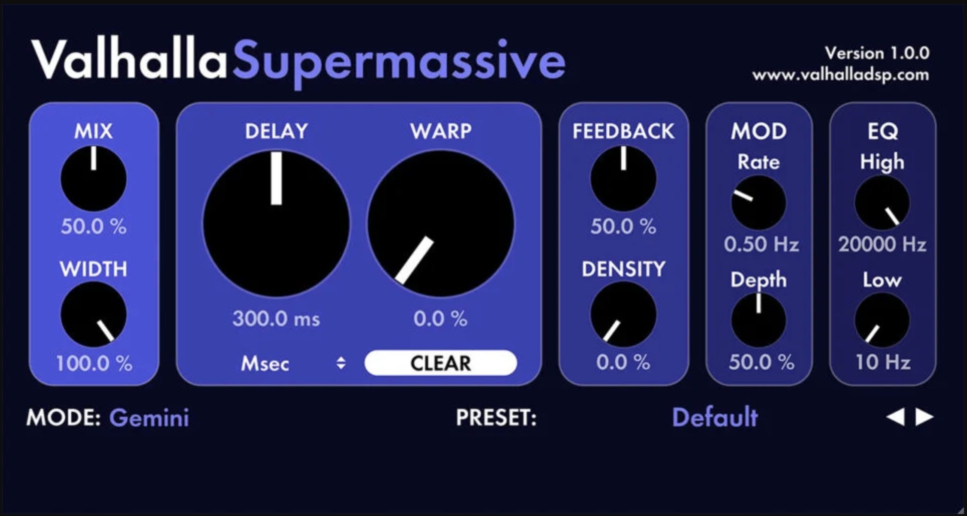 Freeware Delay Supermassive.