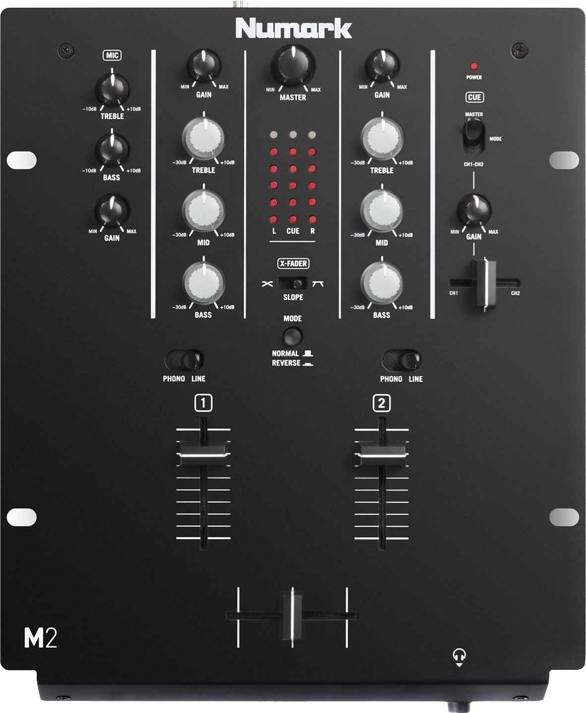 Numark M2 Black Draufsicht.