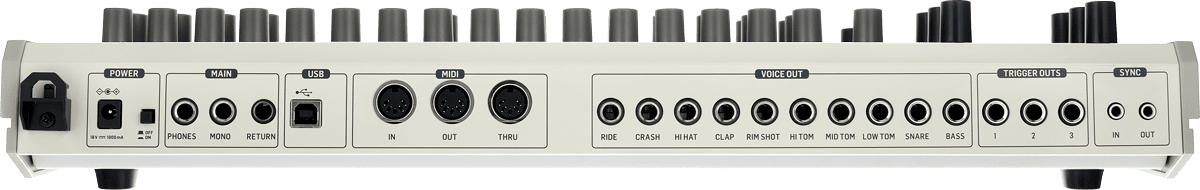 Behringer TD-9 Anschl&uuml;sse.