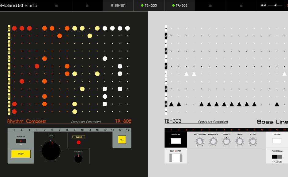 Roland: Mit Online-Tool den TB-303, TR-808 und SH-101 gratis testen
