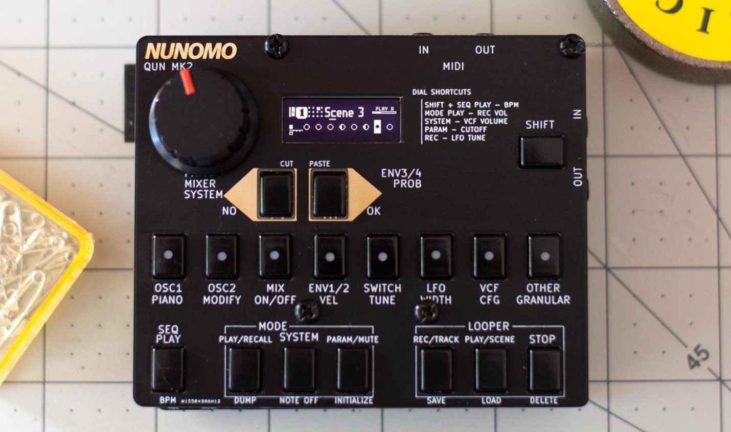 Nunomo Qun MK2: Kompakter Synthesizer mit FM, Looper und Sequencer