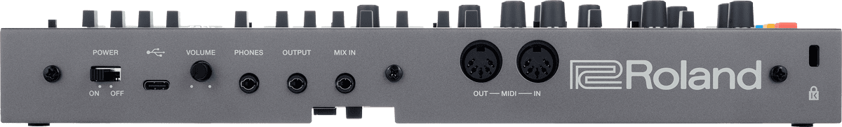 Roland JX-08 Anschl&uuml;sse.