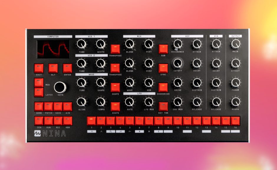 NAMM 2022: Melbourne Instruments Nina - hybrider Synthesizer mit motorisierten Reglern