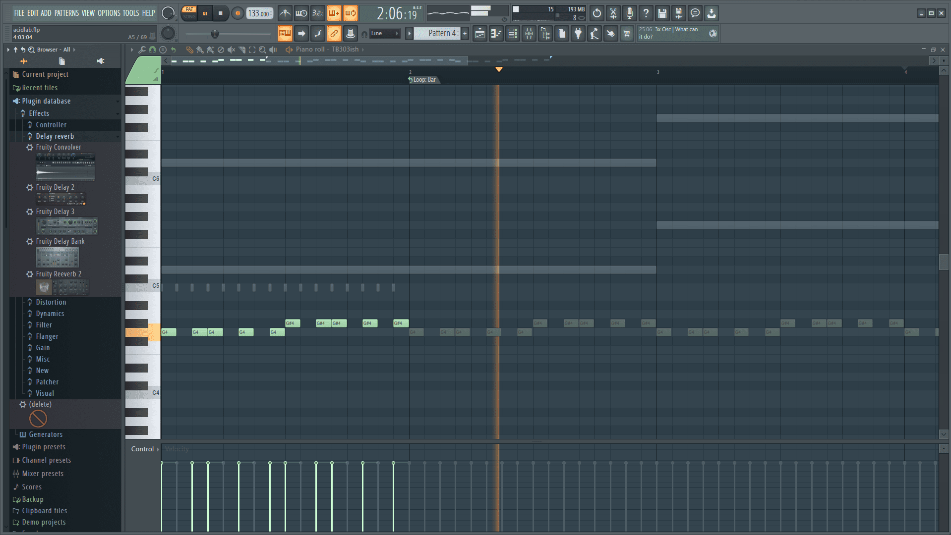 FL Studio Pianoroll