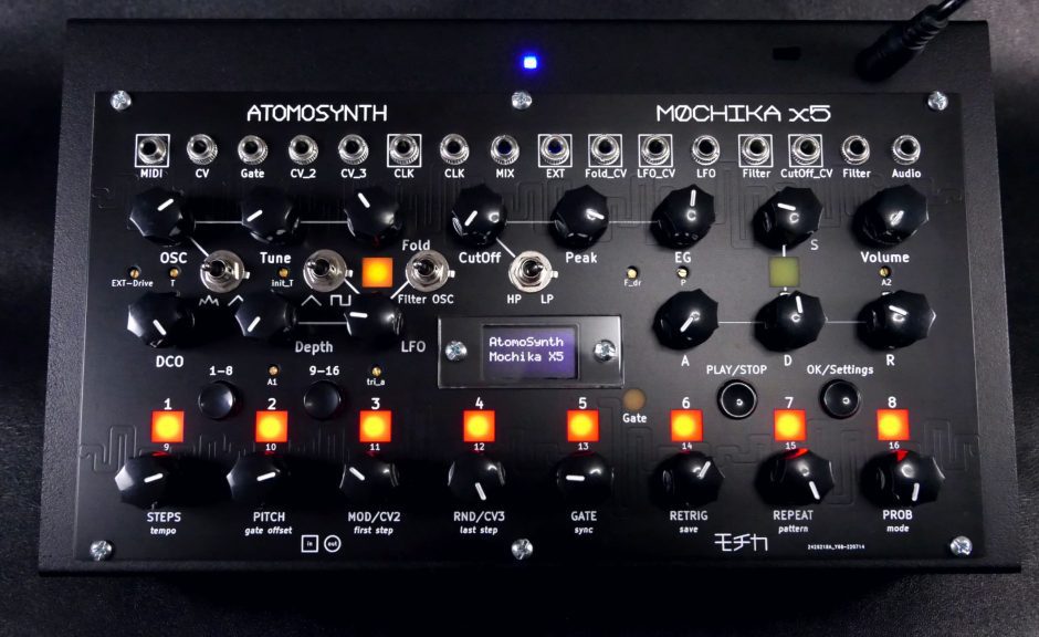 AtomoSynth Mochika X5: Überarbeitete Version für Eurorack und Standalone