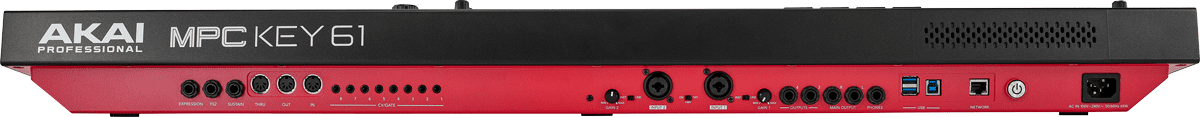 Akai MPC Key 61 Anschl&uuml;sse.