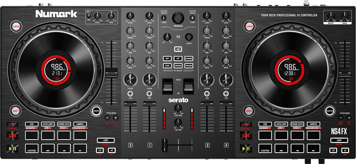  Numark NS4FX von oben.