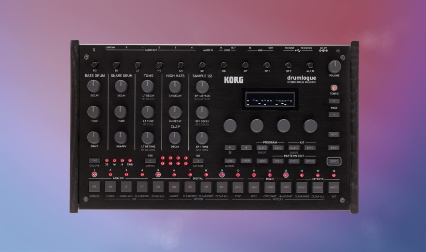 Korg Drumlogue: Drummmachine und Synthesizer offiziell vorgestellt