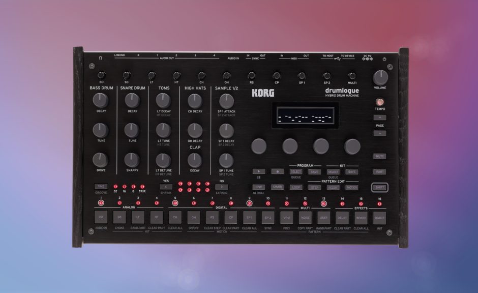 Korg Drumlogue: Drummmachine und Synthesizer offiziell vorgestellt