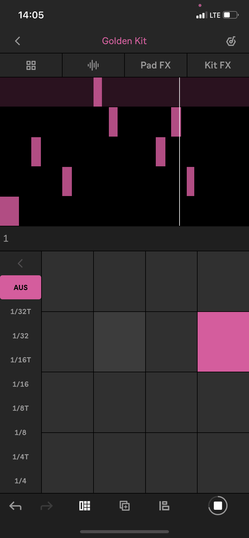 Ableton Note Noteneingabe.