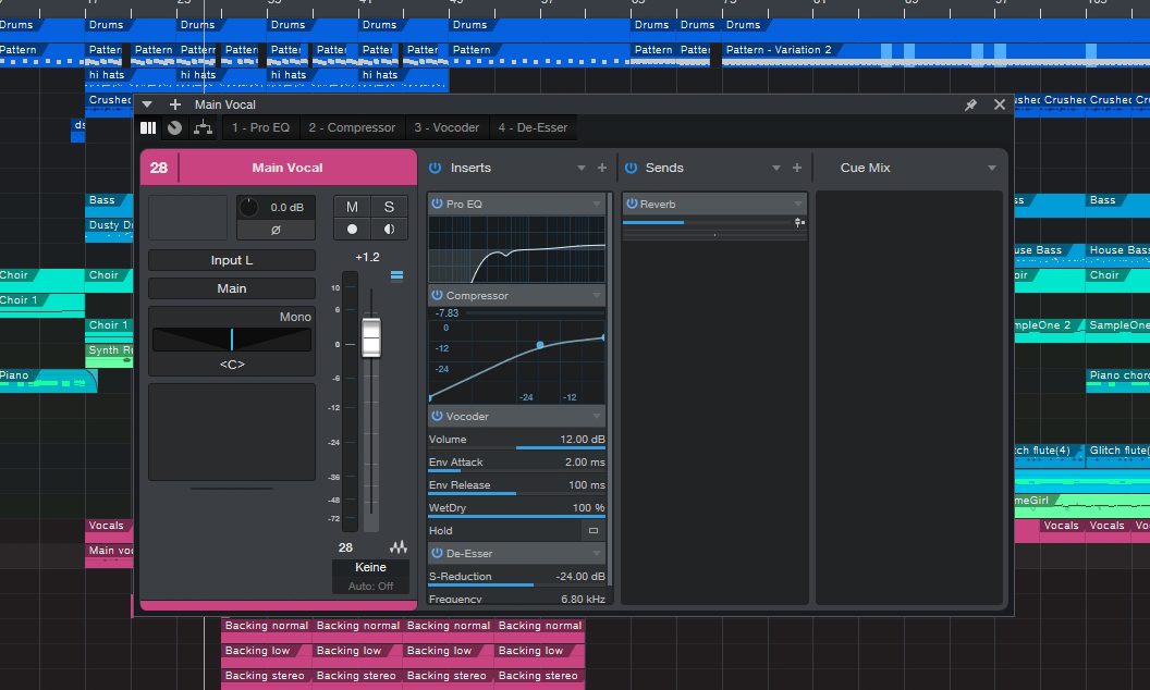 Studio One Professional Mixer Channel Overview.