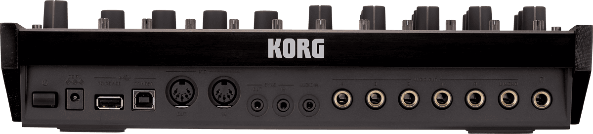 Korg Drumlogue Anschl&uuml;sse.