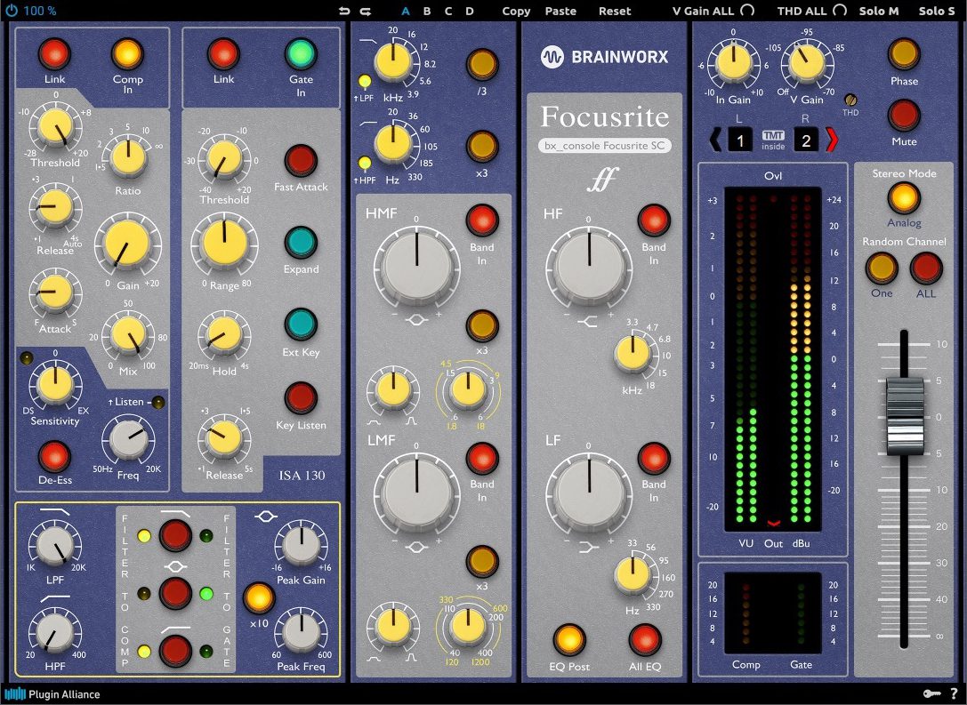  Native Instruments Komplete 14 Collector&rsquo;s Edition bx_console Focusrite SC Bedienoberfl&auml;che.