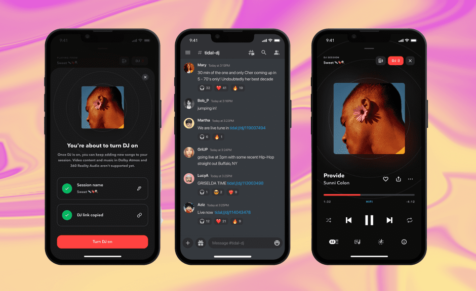 Tidal: Neue Live-DJ-Funktion eingeführt