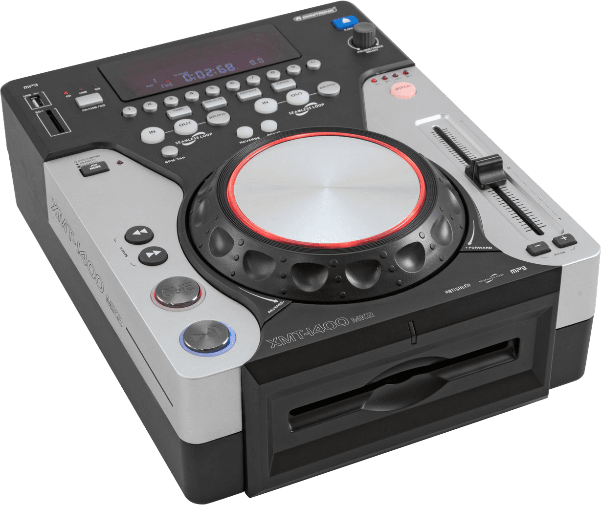 Omnitronic XMT-1400 MK2 von vorne.