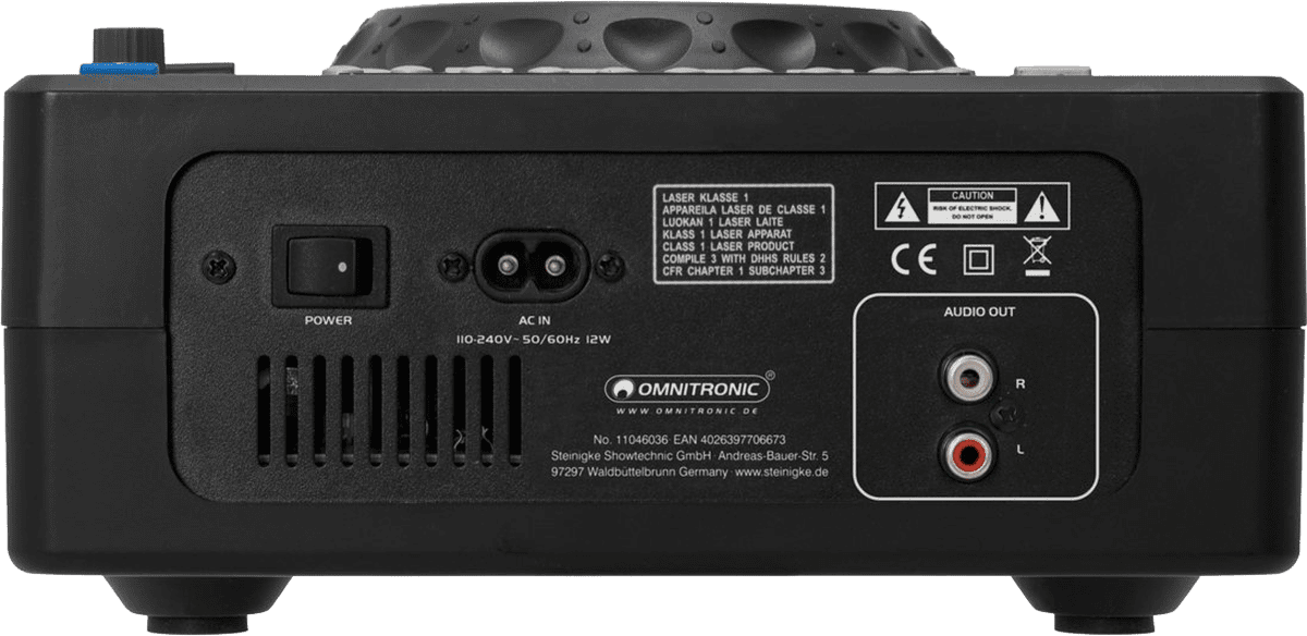 Omnitronic XMT-1400 MK2 R&uuml;ckseite.