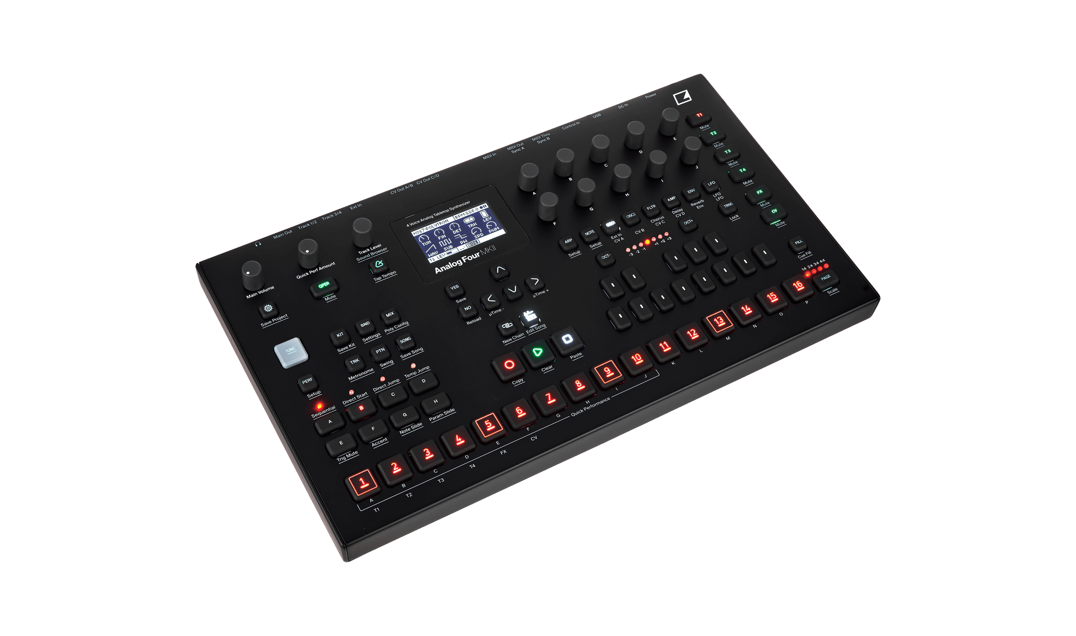 Test: Elektron Analog Four MKII / Analogsynth mit Sequenzer
