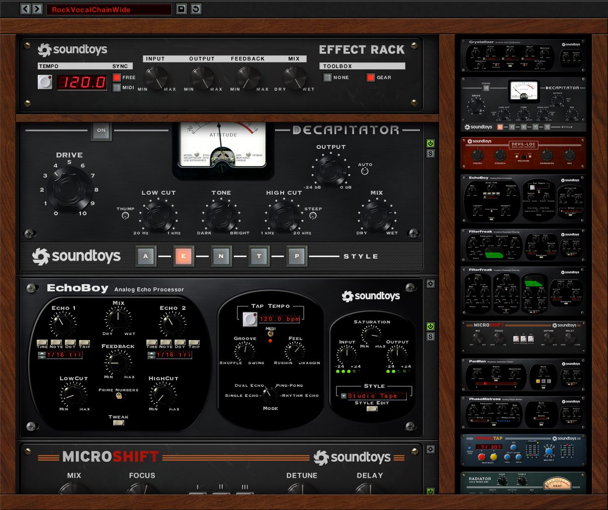 Soundtoys Effektrack.