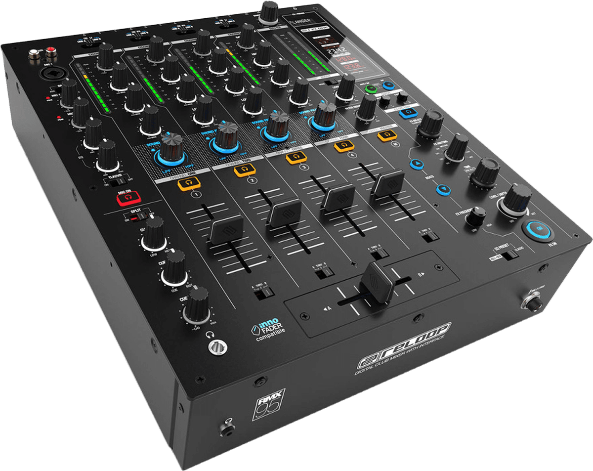 Reloop RMX-95 von schr&auml;g oben.