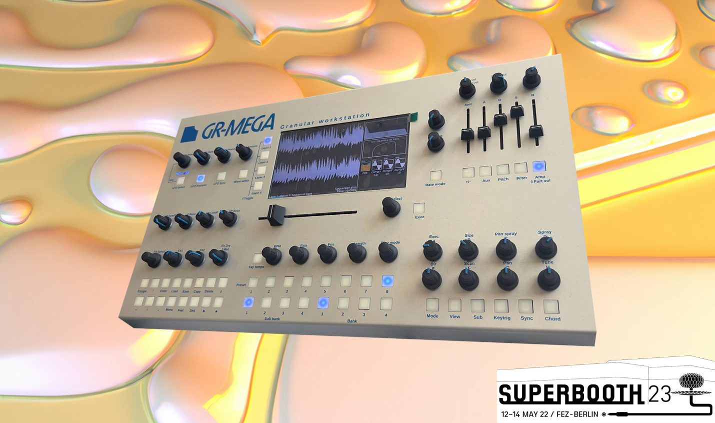 Superbooth 23: Tasty Chips GR-MEGA – erweiterte Granular-Workstation
