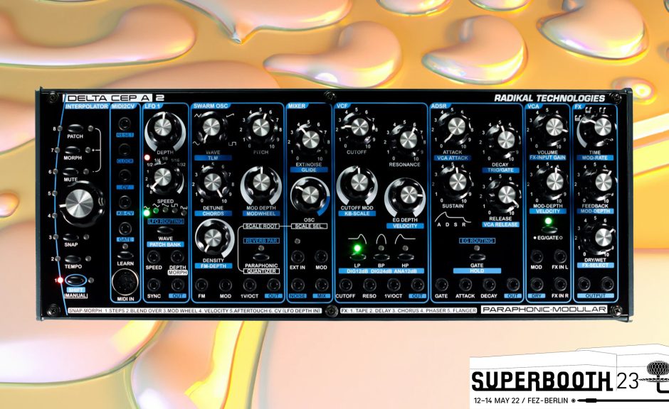 Superbooth 23: Hybrider Synthesizer Delta Cep A 2 von Radikal Technologies