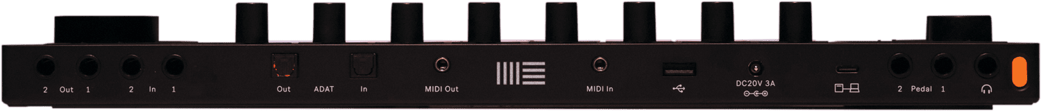 Ableton Push 3 Anschl&uuml;sse.