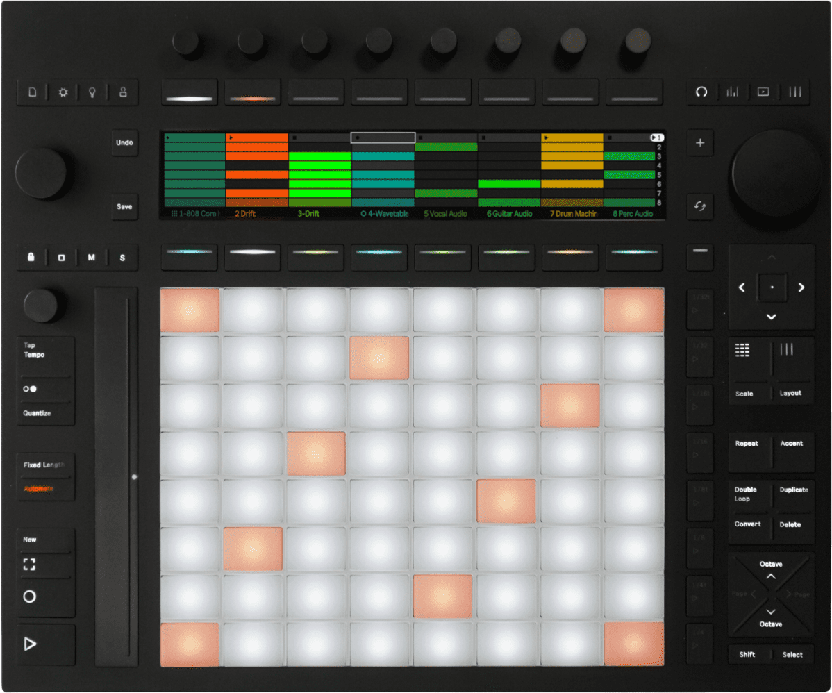 Ableton Push 3 von oben.