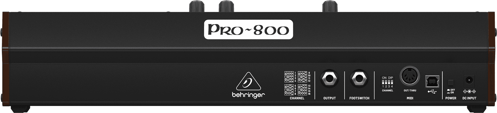 Behringer Pro-800 Anschl&uuml;sse.