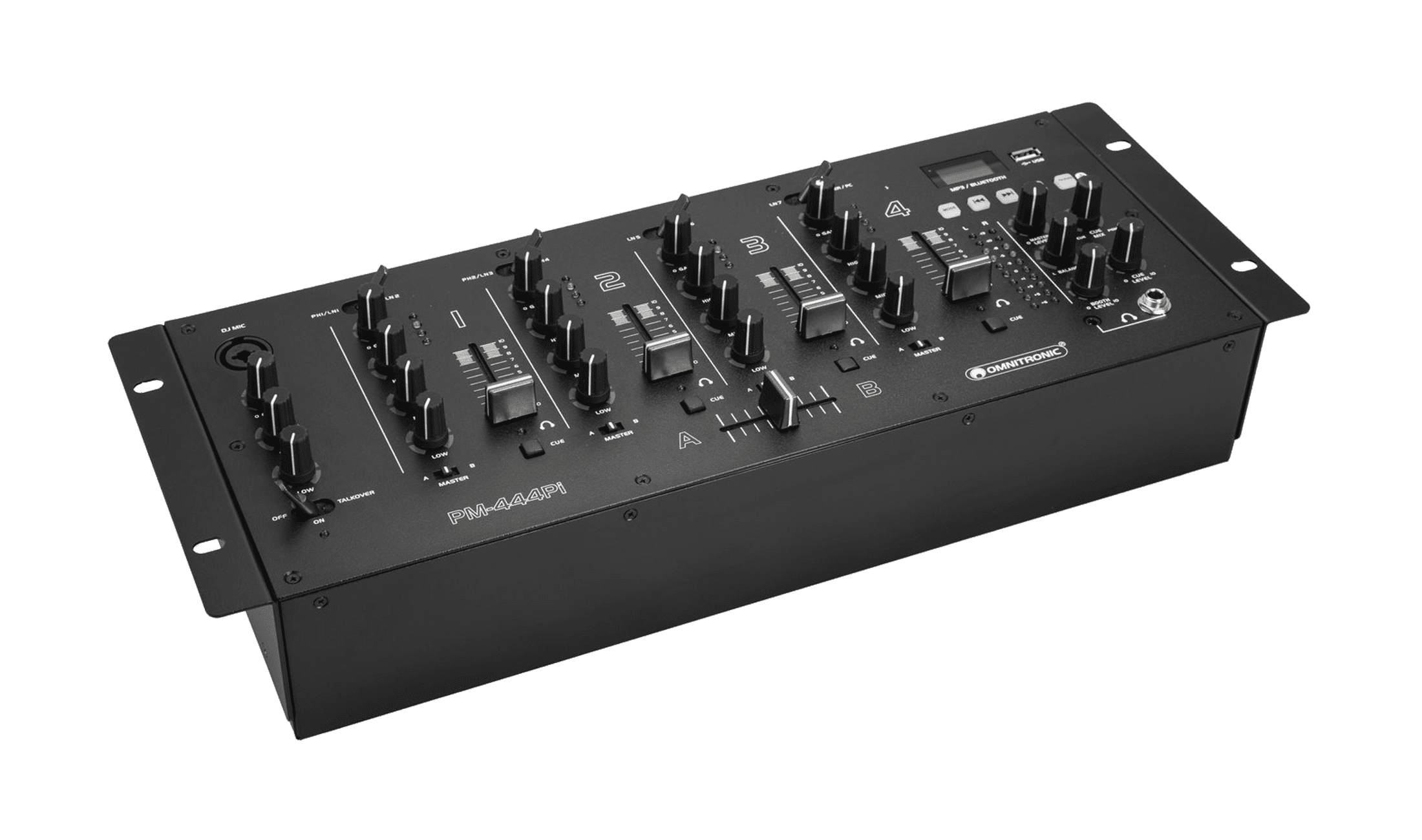 Test: Omnitronic - PM-444Pi / Vierkanaliger Rackmixer