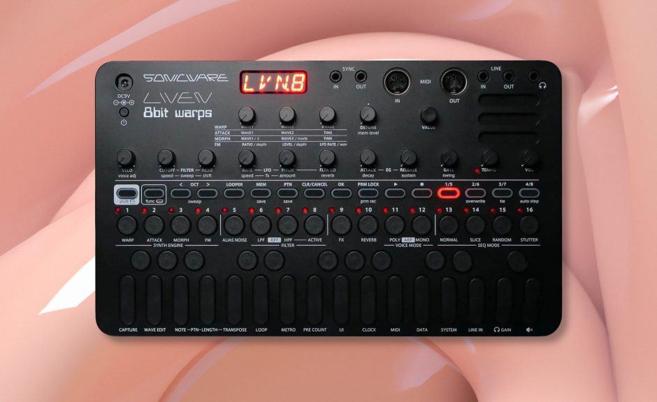 Sonicware Liven 8bit Warps: Update 3.0 und All-Black-Edition