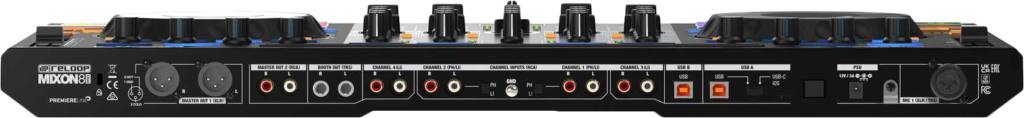 Reloop Mixon 8 Pro R&uuml;ckansicht.