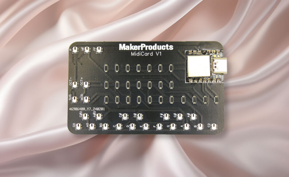 MakerProducts MIDIcard: Ein MIDI-Keyboard auf einer Kreditkarte