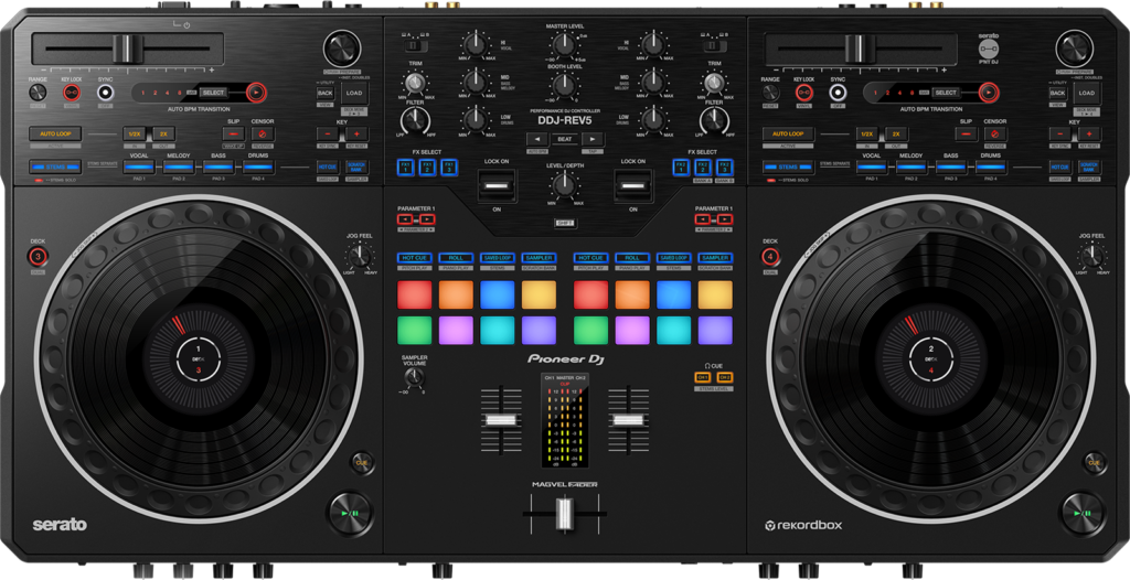 Pioneer DJ DDJ-REV5 Draufsicht.