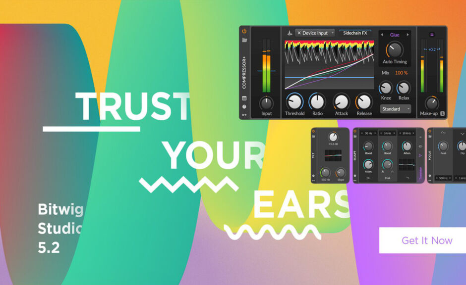 Bitwig Studio 5.2: Beta mit Kompressor, EQs und verbessertem Workflow