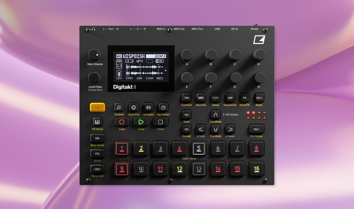 Elektron Digitakt II: Mehr Speicher und flexible Tracks
