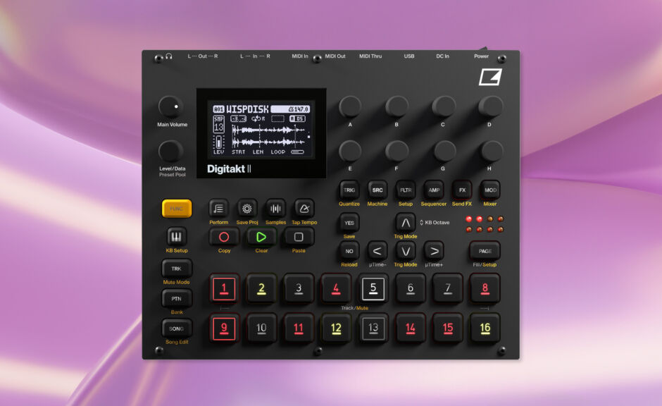 Elektron Digitakt II: Mehr Speicher und flexible Tracks
