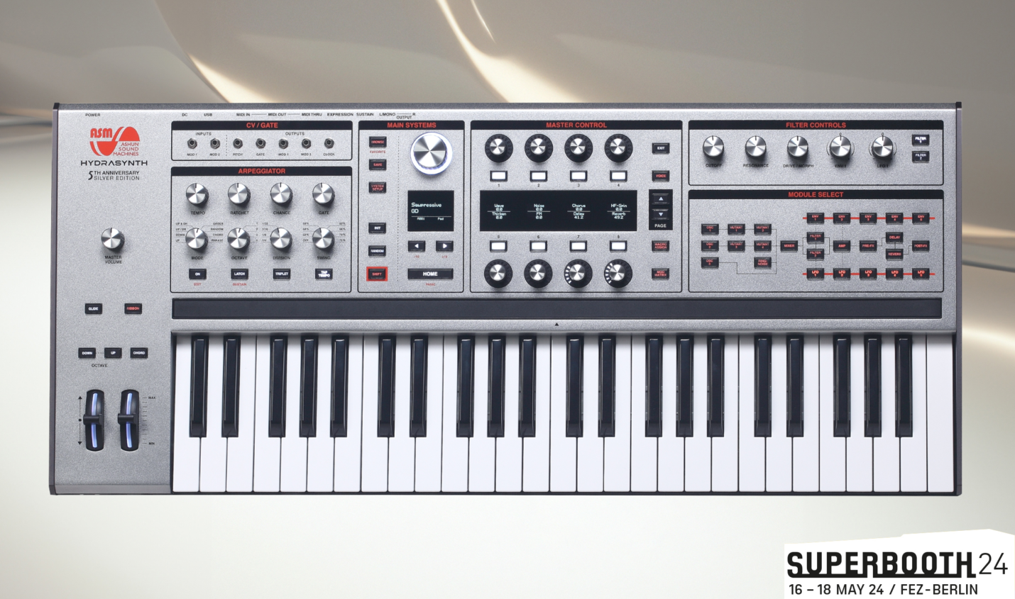 Superbooth 24: ASM Hydrasynth Silver Edition -  limitierte Sonderauflagen