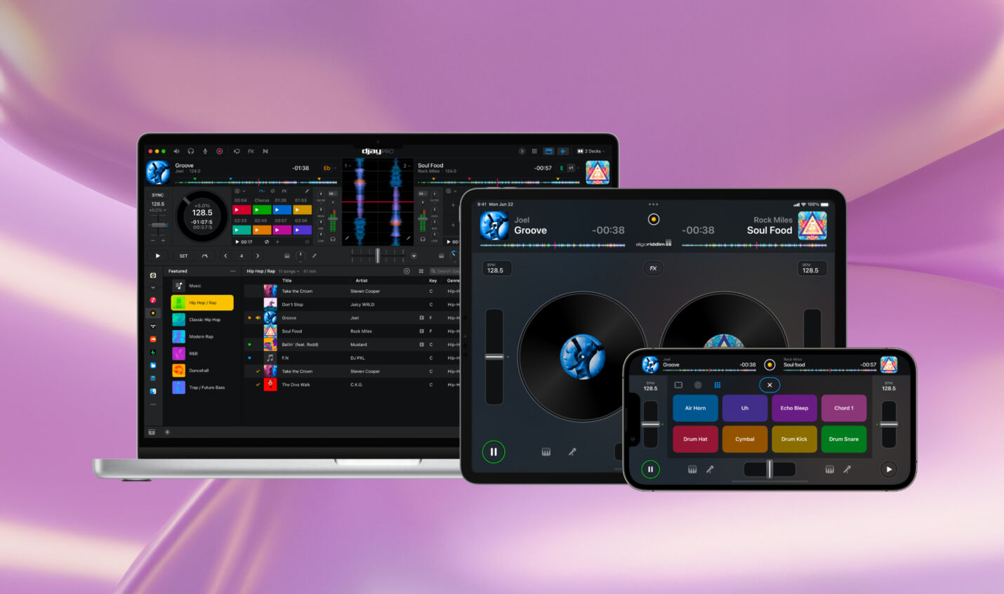 Algoriddim djay Pro 5.2: Erweiterte Controller-Unterstützung, Crossfader FX und „Light Mode“