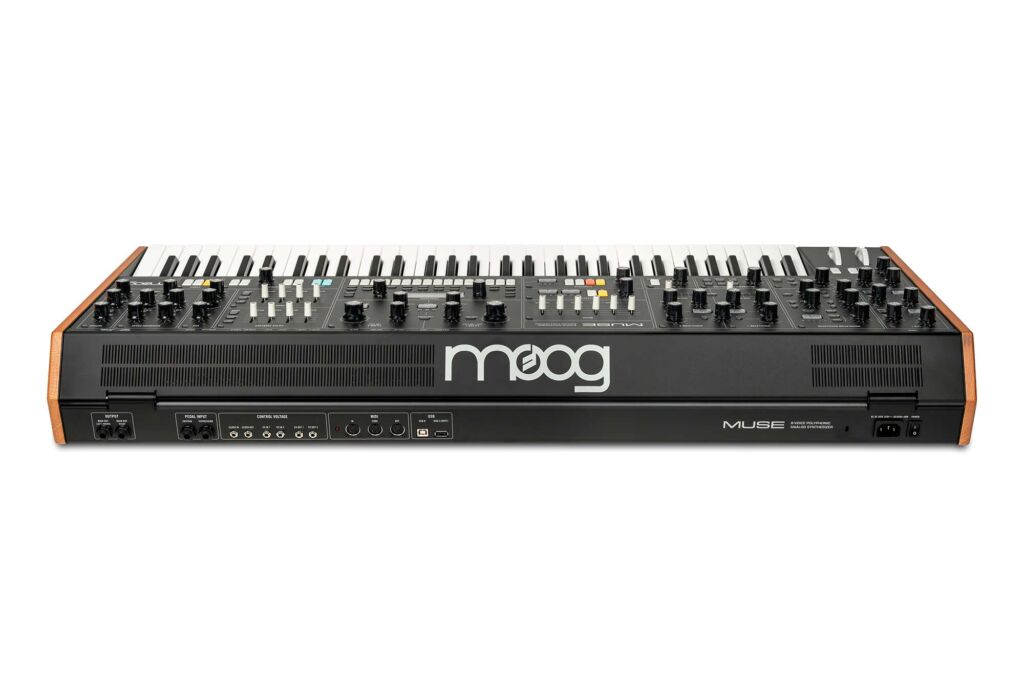 Die R&uuml;ckseite des Moog Muse
