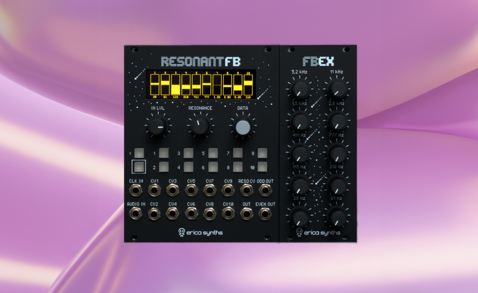 Erica Synth Graphic Resonant FB und Expander: Analoge Filterbank für kreative Klangformungen