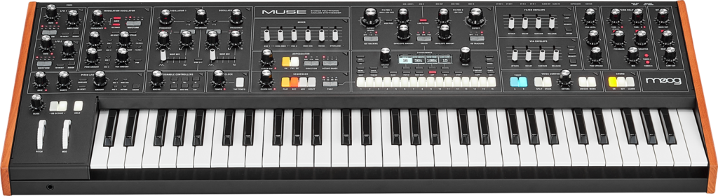 Moog Muse Schr&auml;gansicht.