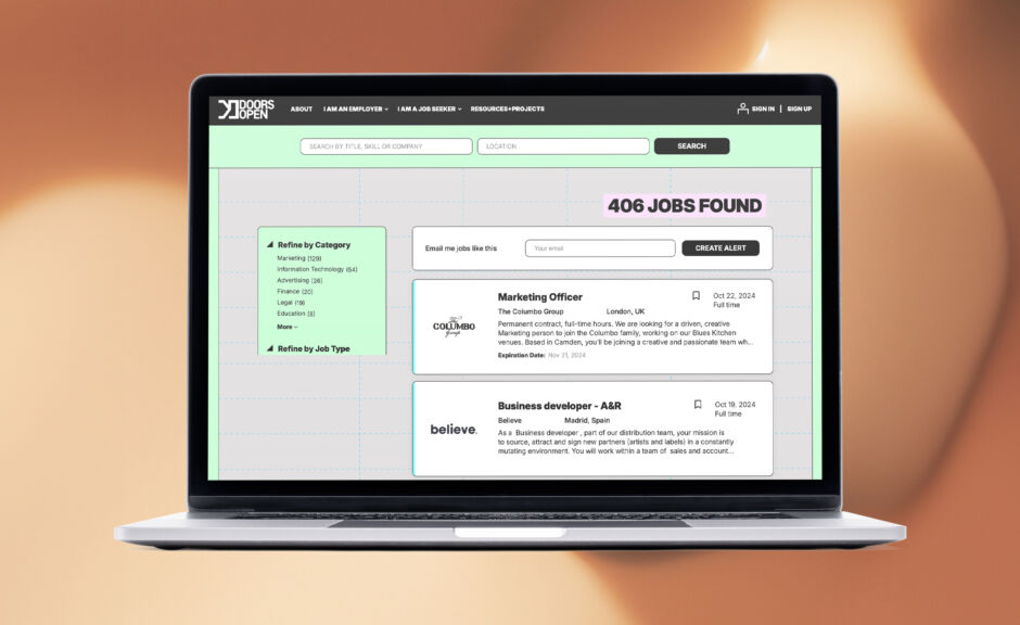 Doors Open, die Job-Plattform von Resident Advisor, wird gemeinnützig