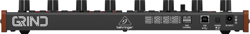 Der R&uuml;ckseite des Behringer Grind