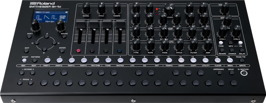 Roland SH-4D Schr&auml;gsicht.