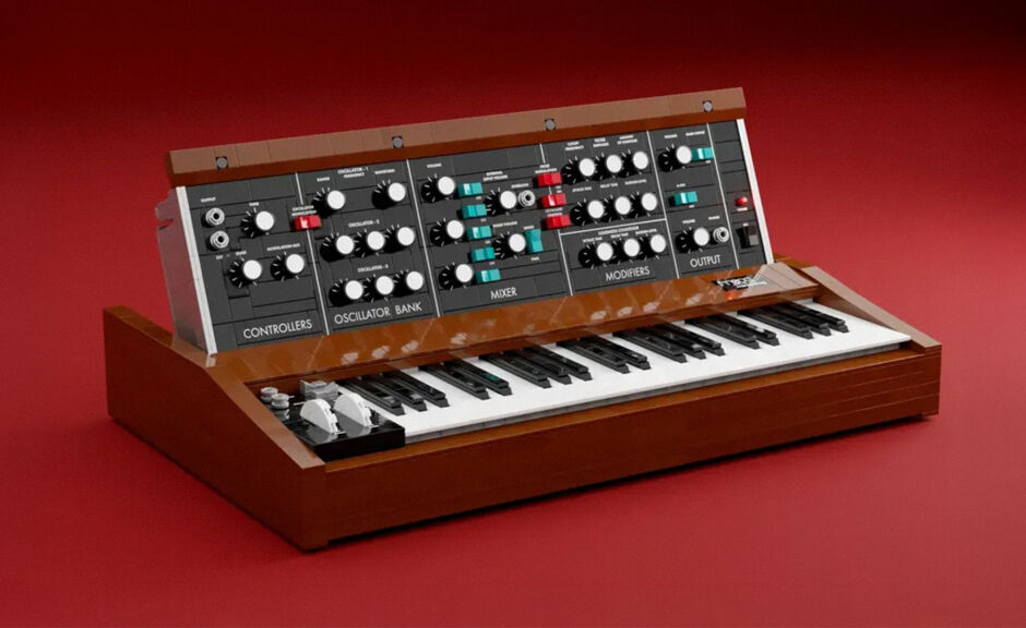 Detailgetreues Minimoog Model D bei LEGO Ideas aufgetaucht
