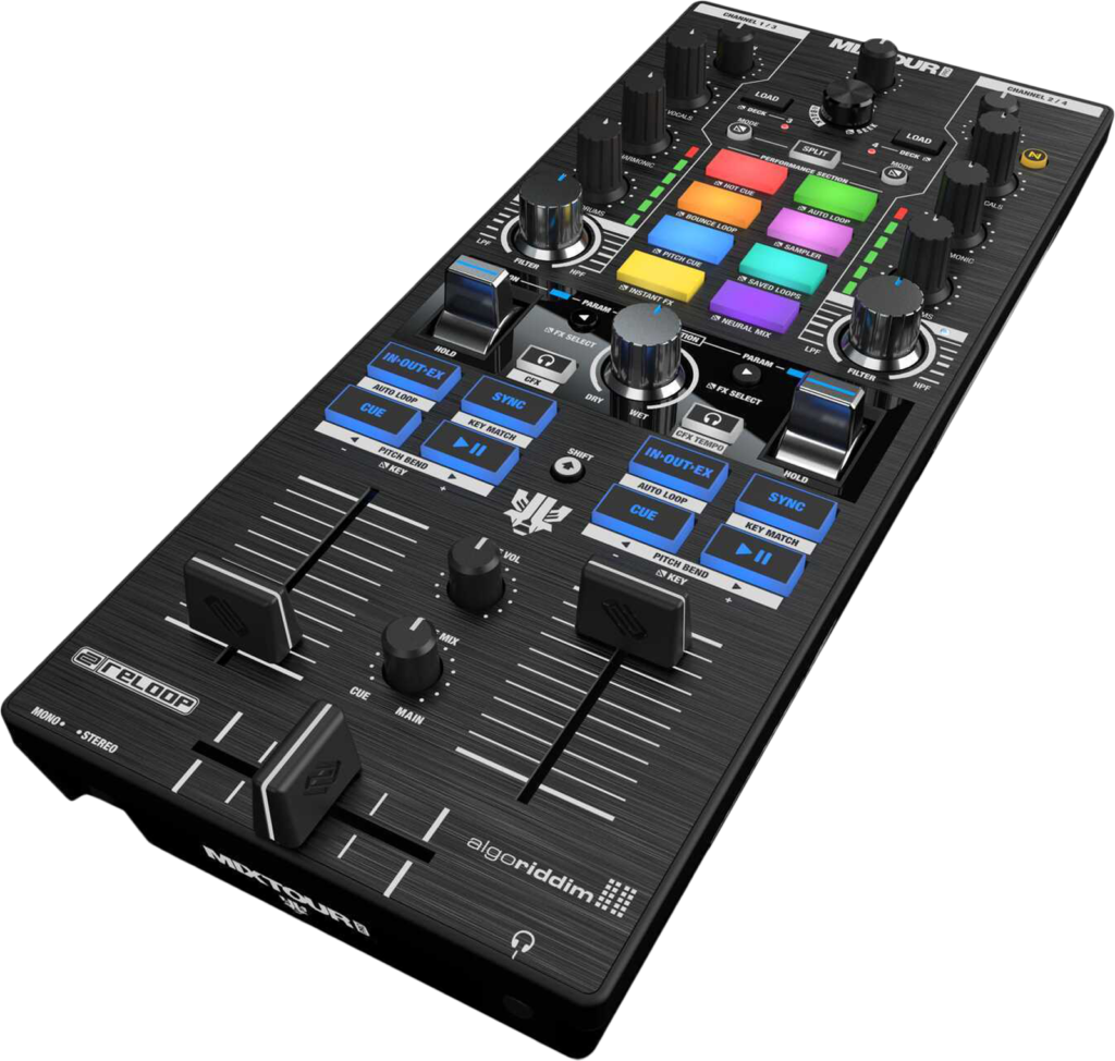 Reloop Mixtour Schr&auml;gansicht