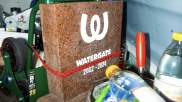 Watergate: Ein Grabstein erinnert an den Berliner Club 