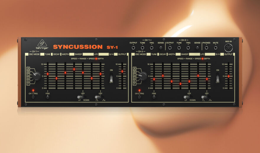 Test: Behringer Syncussion -Analoger Drumsynth mit semimodularer Patchbay