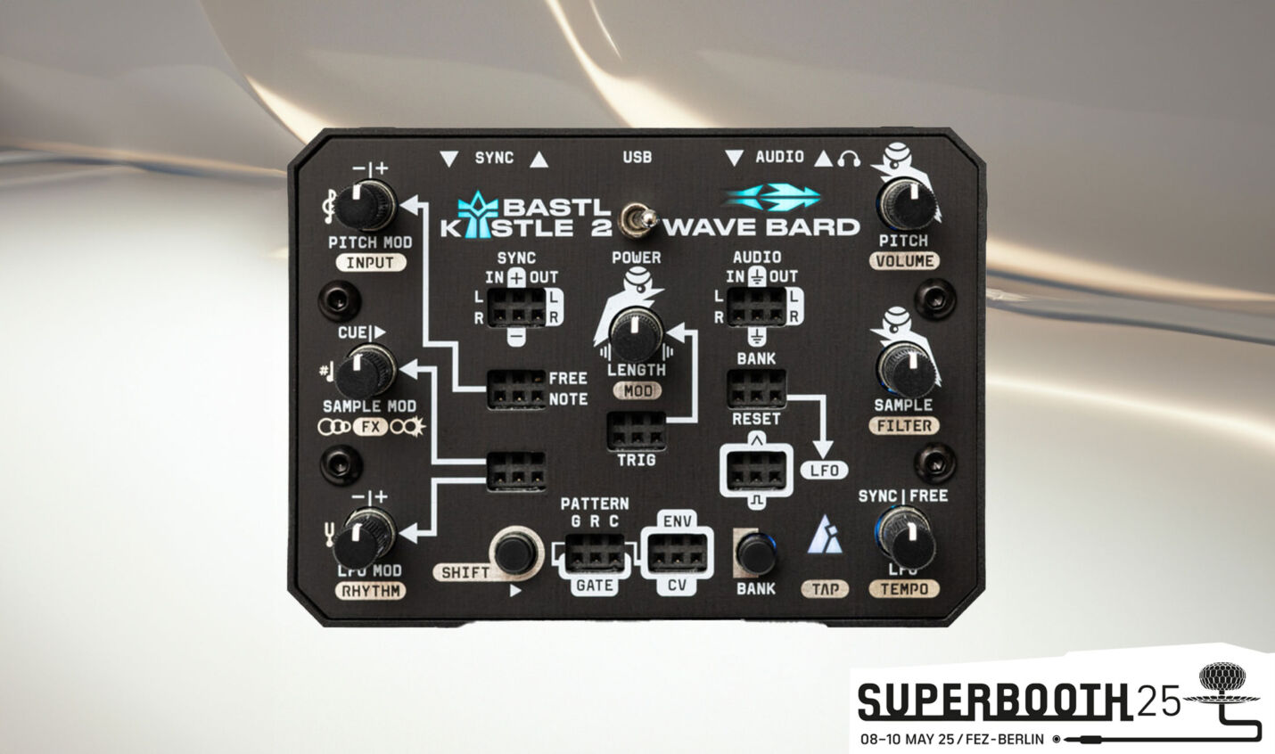Superbooth 25: Bastl Instruments Kastle 2 Wave Bard - Sample-Player für die Hosentasche