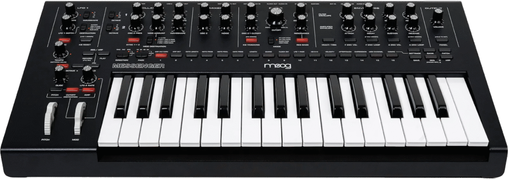 Moog Messenger von vorne oben.